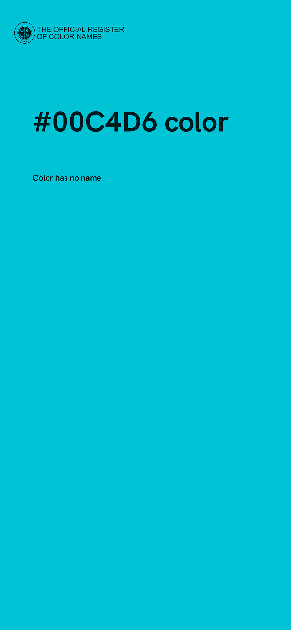 #00C4D6 color image