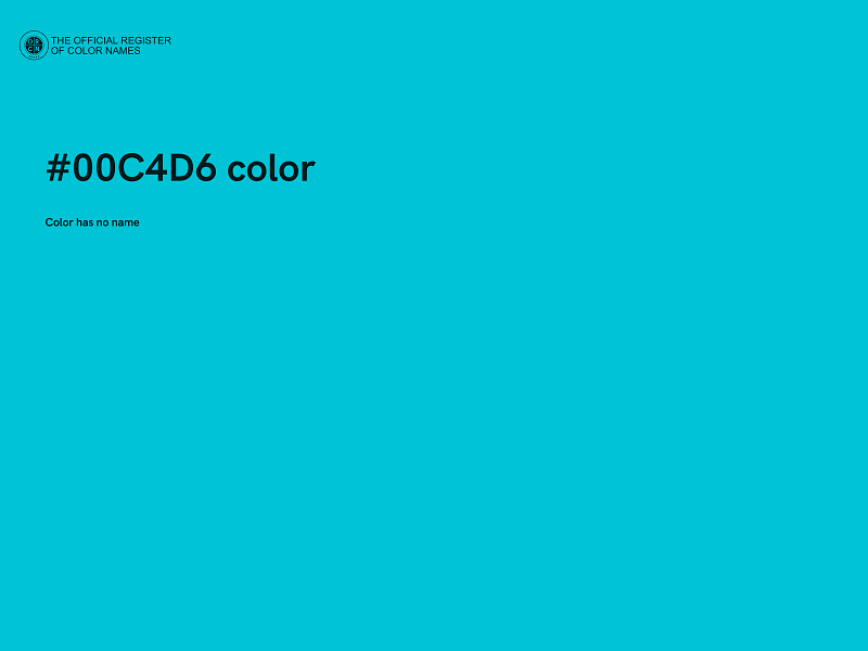 #00C4D6 color image