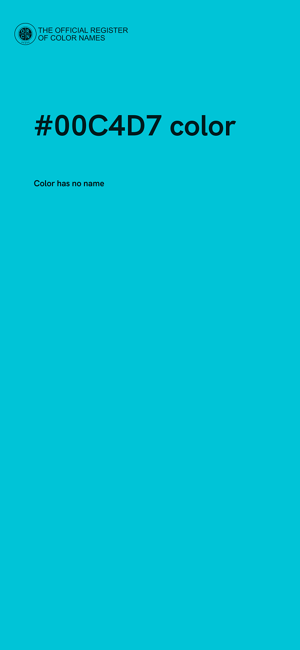 #00C4D7 color image