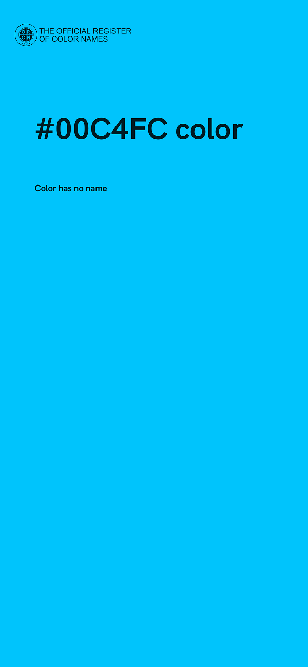 #00C4FC color image