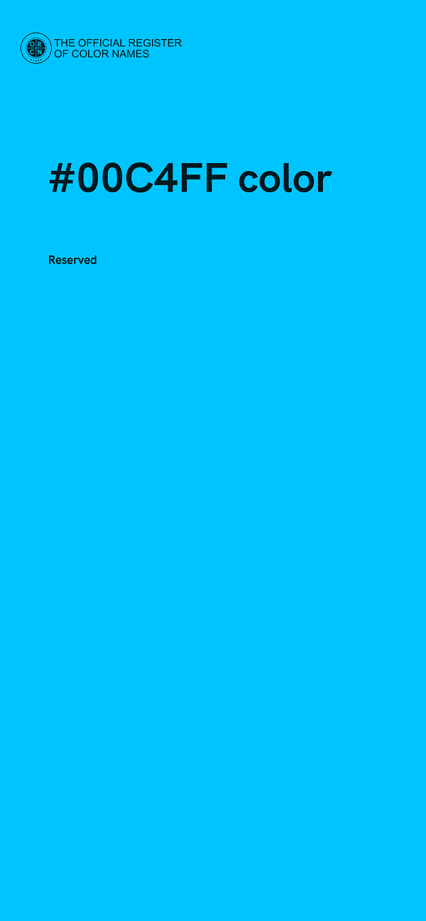 #00C4FF color image