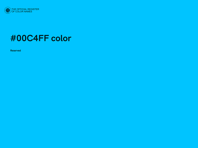 #00C4FF color image