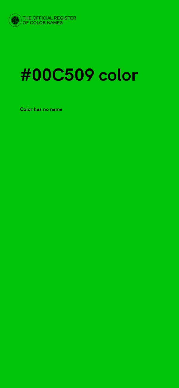 #00C509 color image