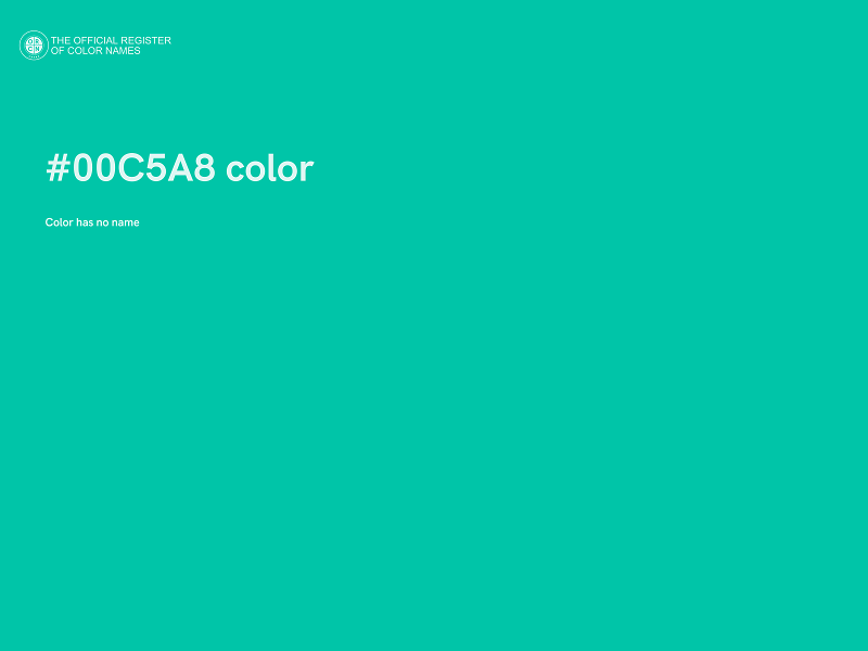 #00C5A8 color image