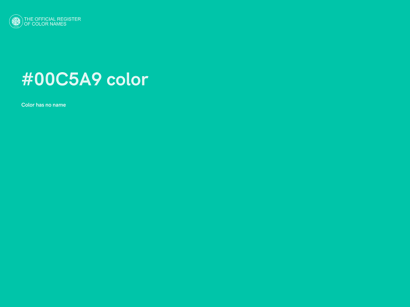 #00C5A9 color image