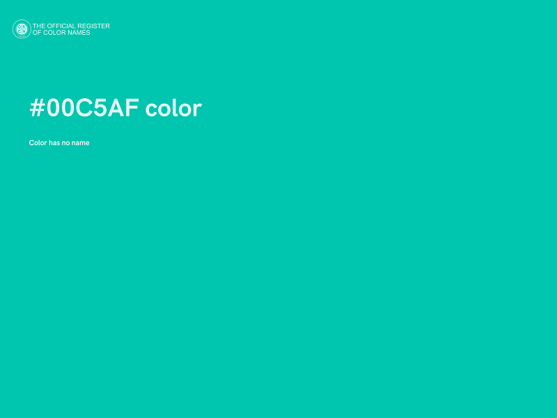 #00C5AF color image