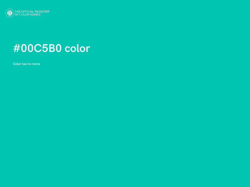 #00C5B0 color image