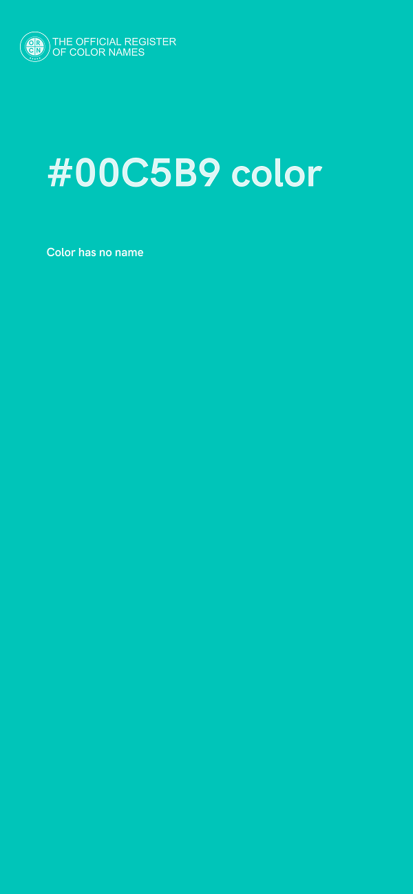 #00C5B9 color image