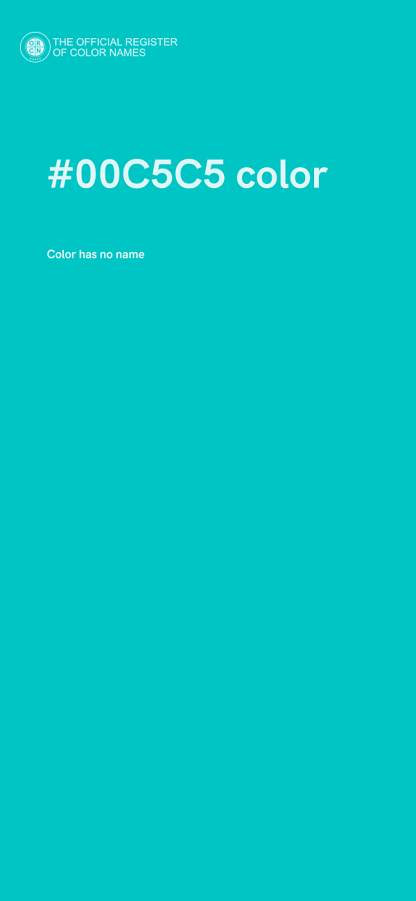 #00C5C5 color image