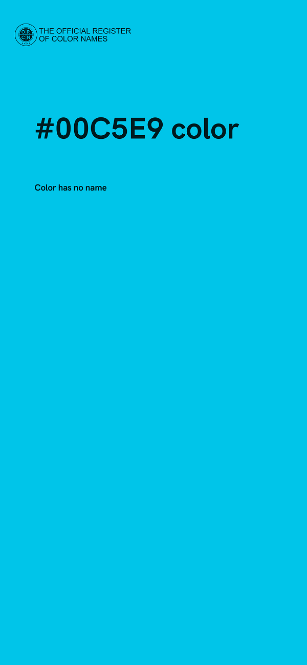 #00C5E9 color image
