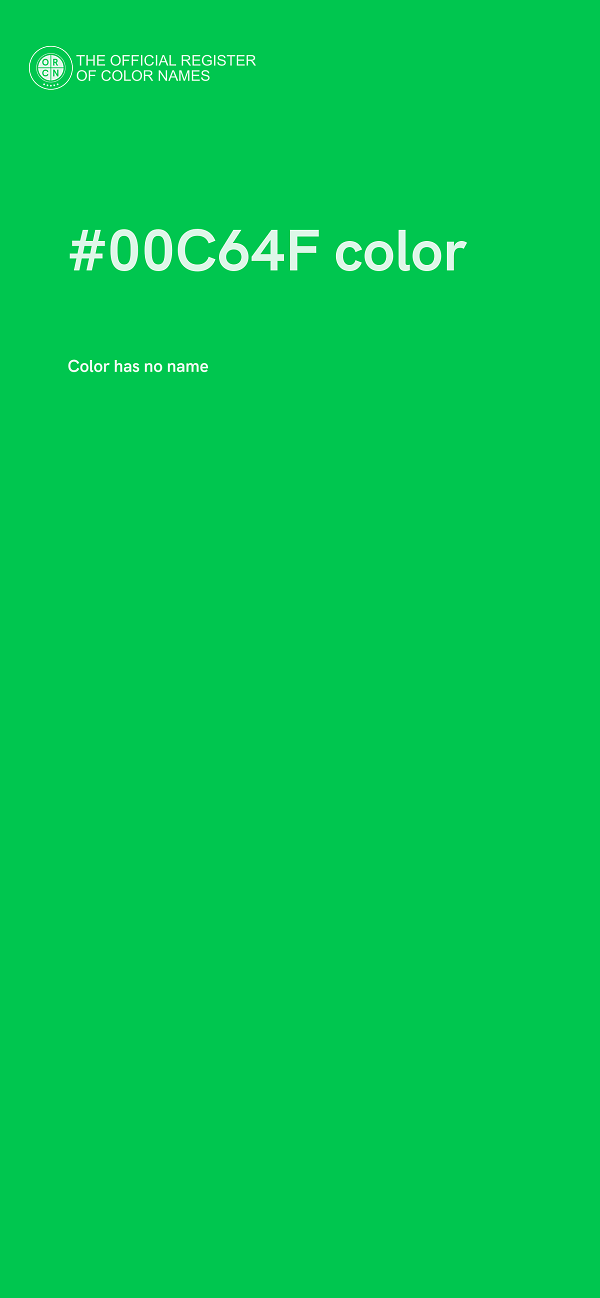 #00C64F color image