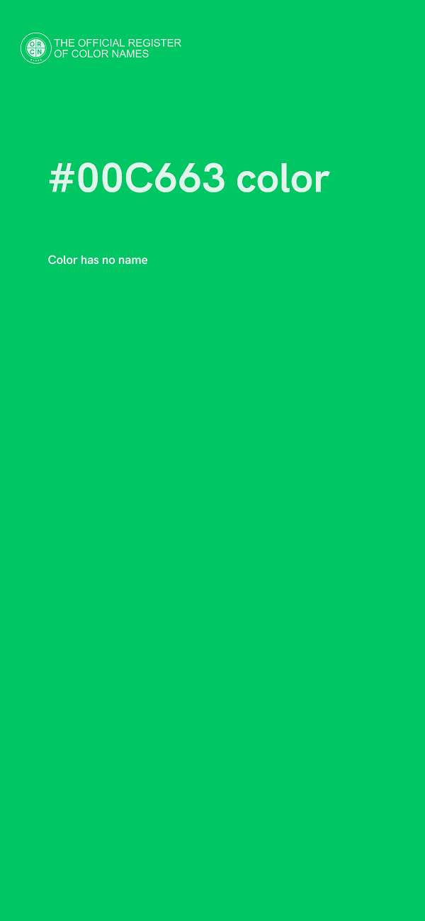 #00C663 color image