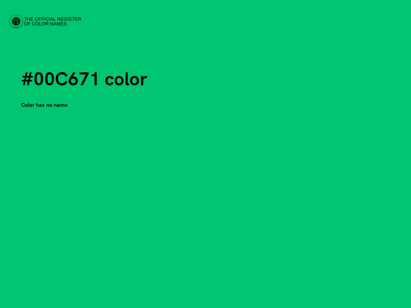 #00C671 color image