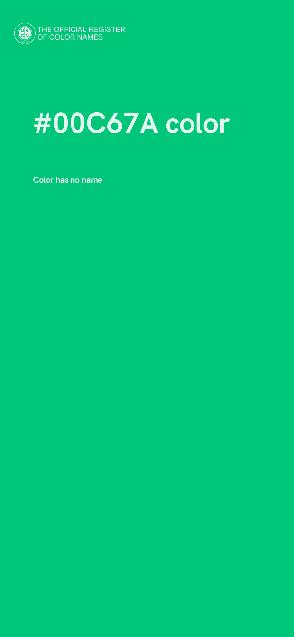 #00C67A color image