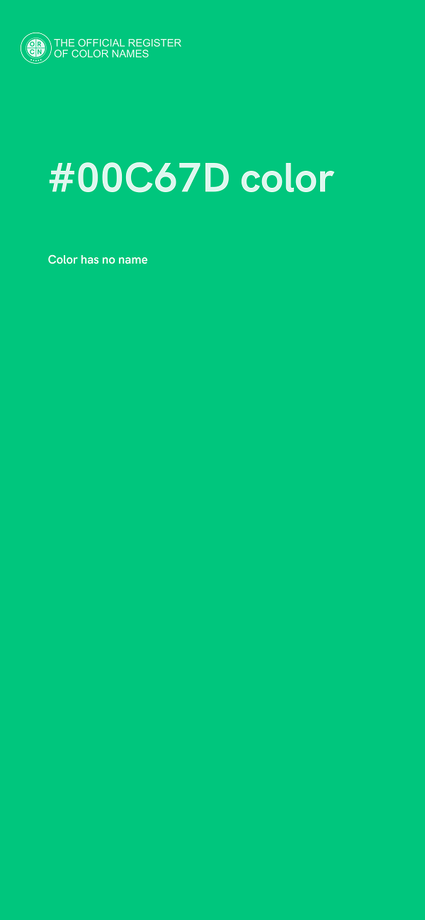 #00C67D color image