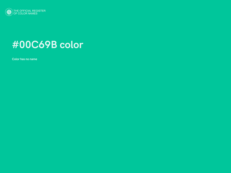 #00C69B color image