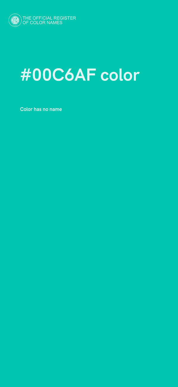 #00C6AF color image