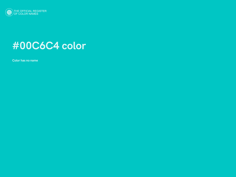 #00C6C4 color image