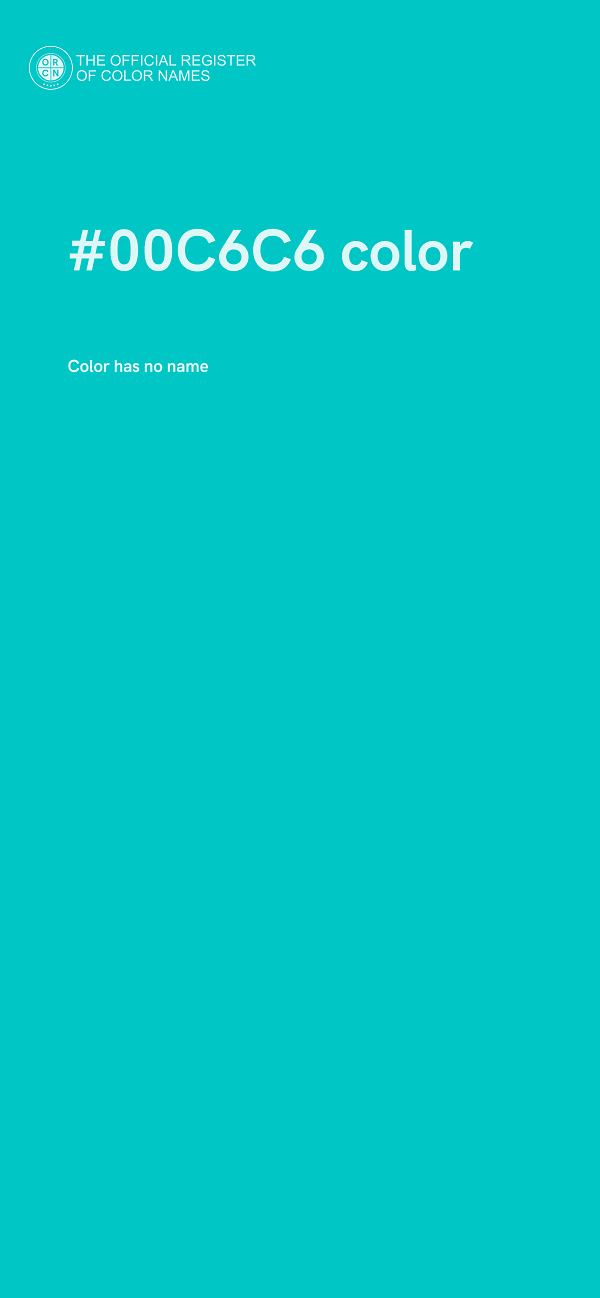 #00C6C6 color image