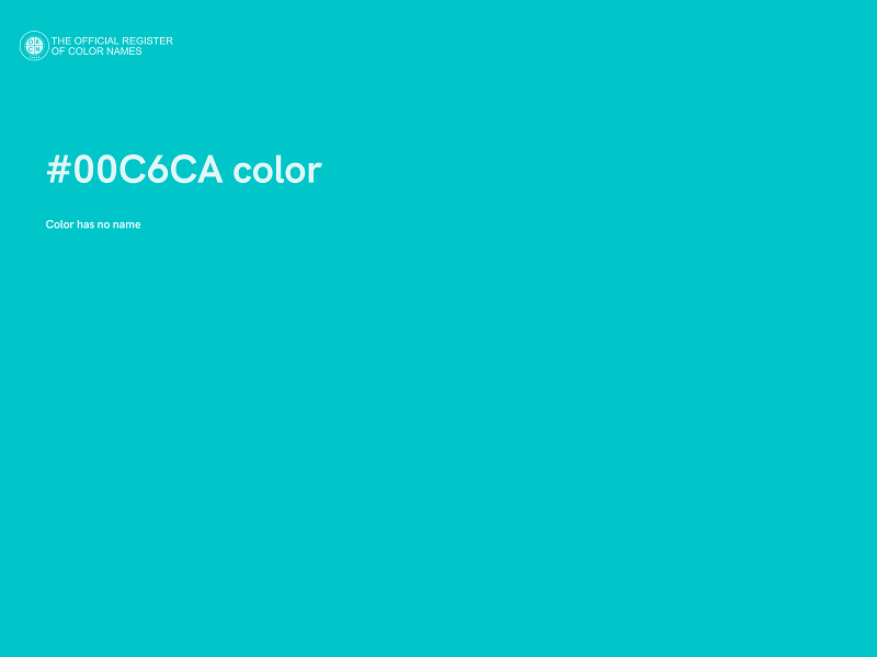 #00C6CA color image