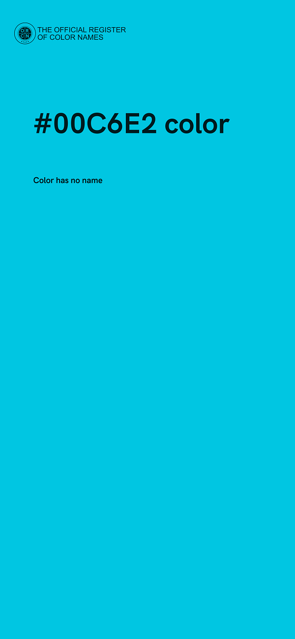 #00C6E2 color image