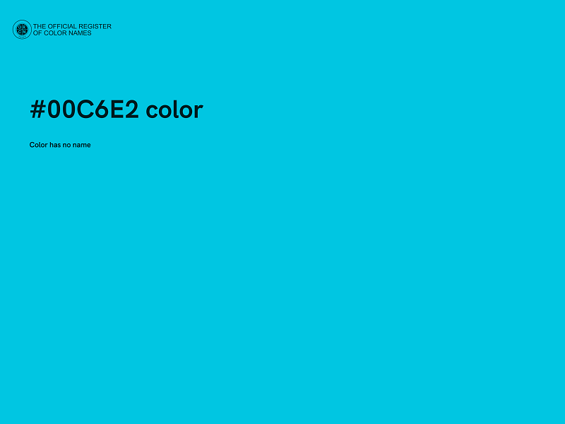 #00C6E2 color image