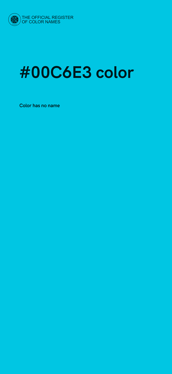 #00C6E3 color image