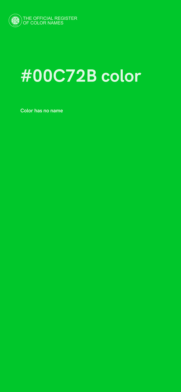 #00C72B color image