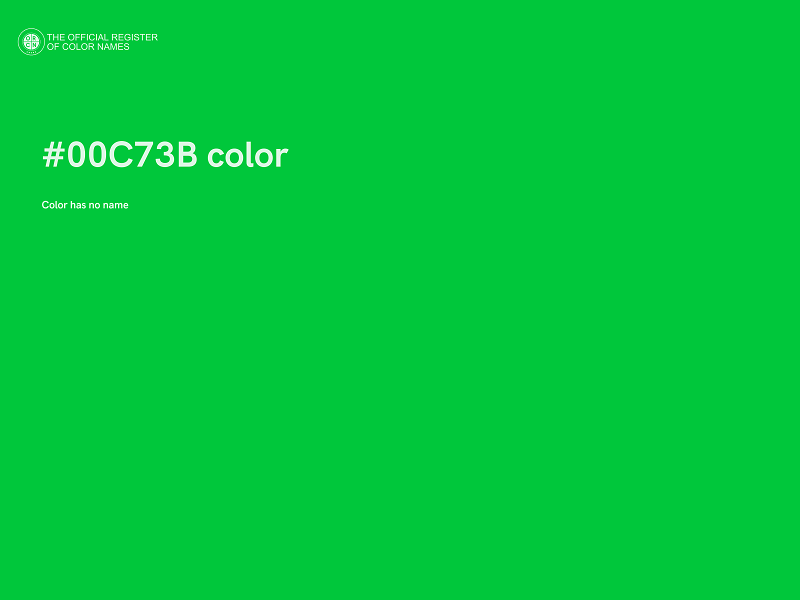 #00C73B color image