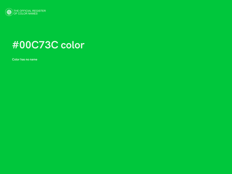 #00C73C color image