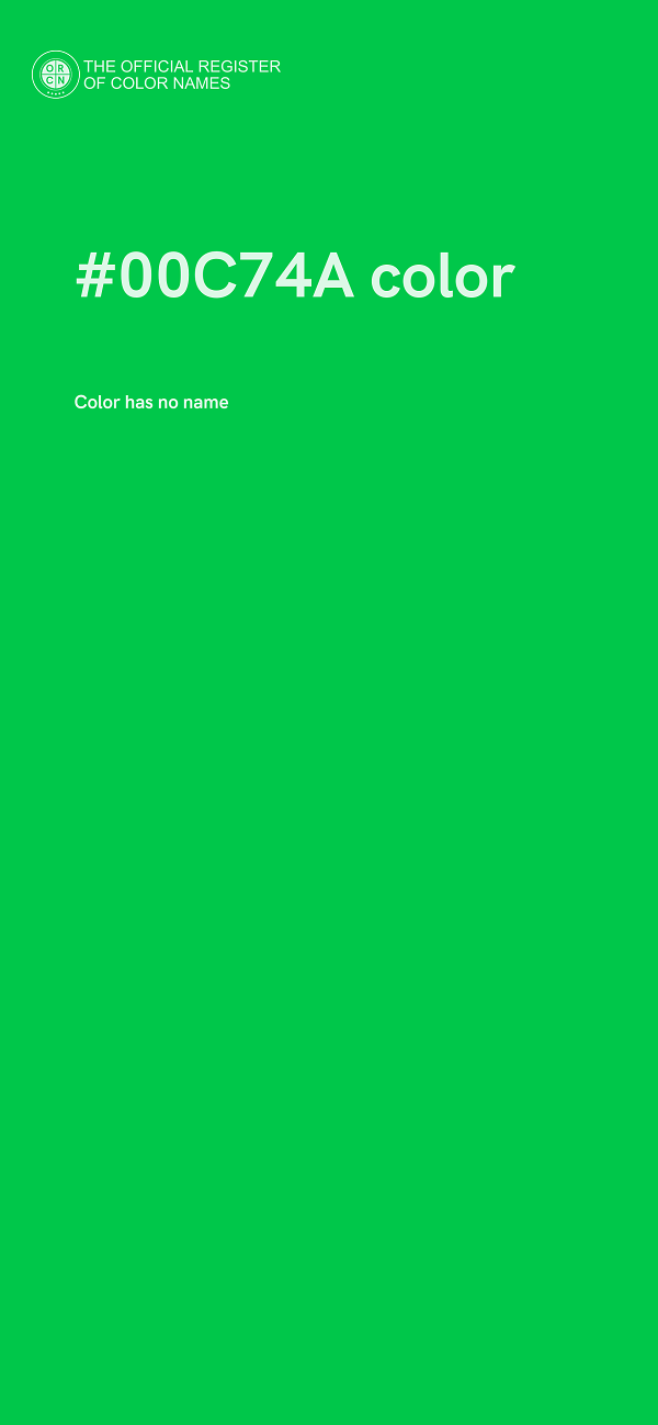 #00C74A color image