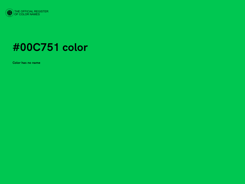 #00C751 color image