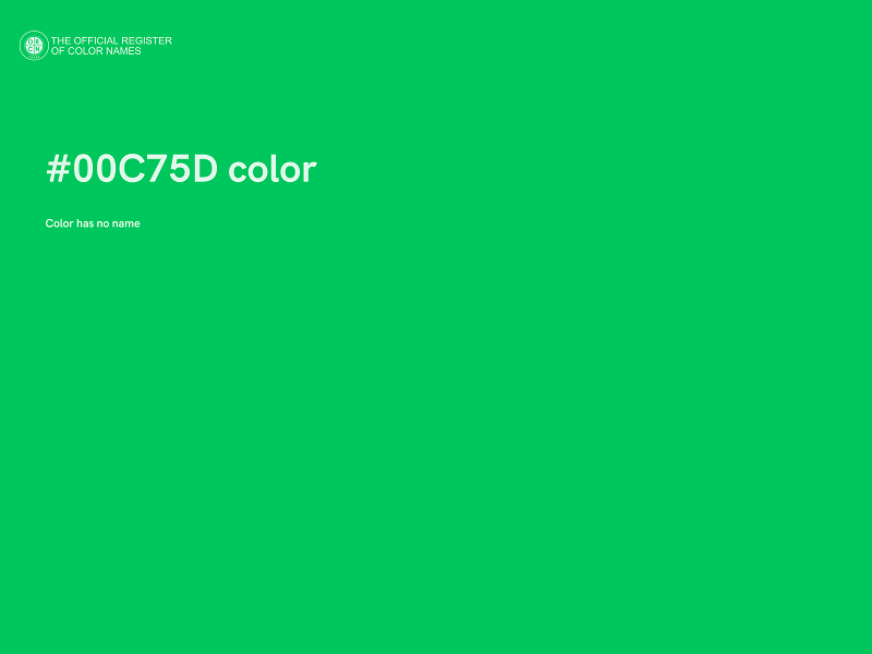 #00C75D color image