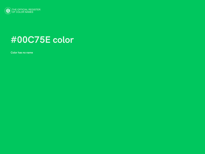 #00C75E color image