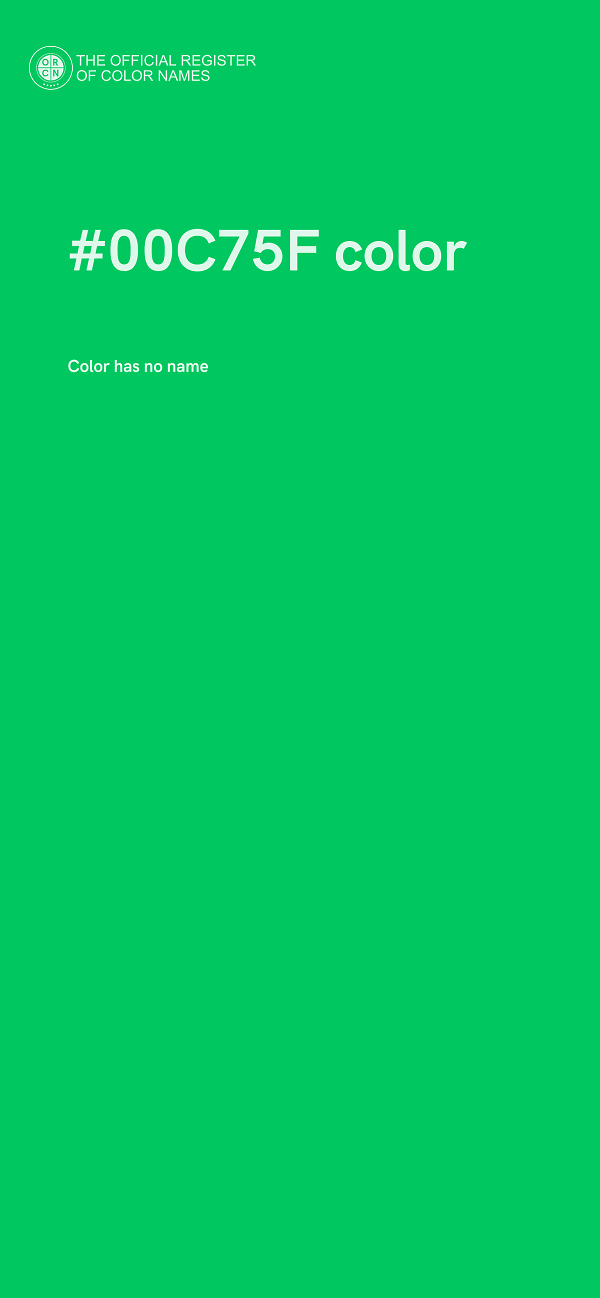 #00C75F color image