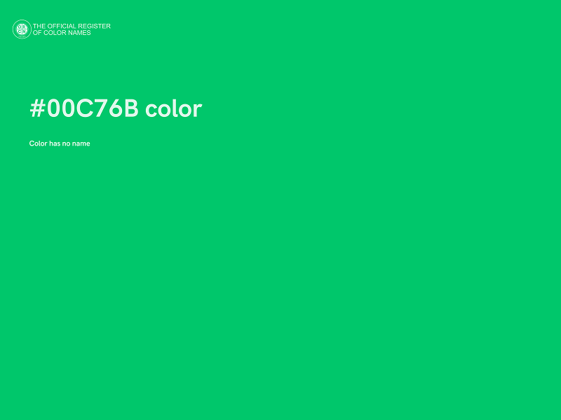 #00C76B color image