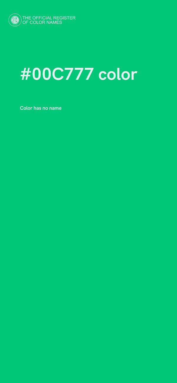 #00C777 color image