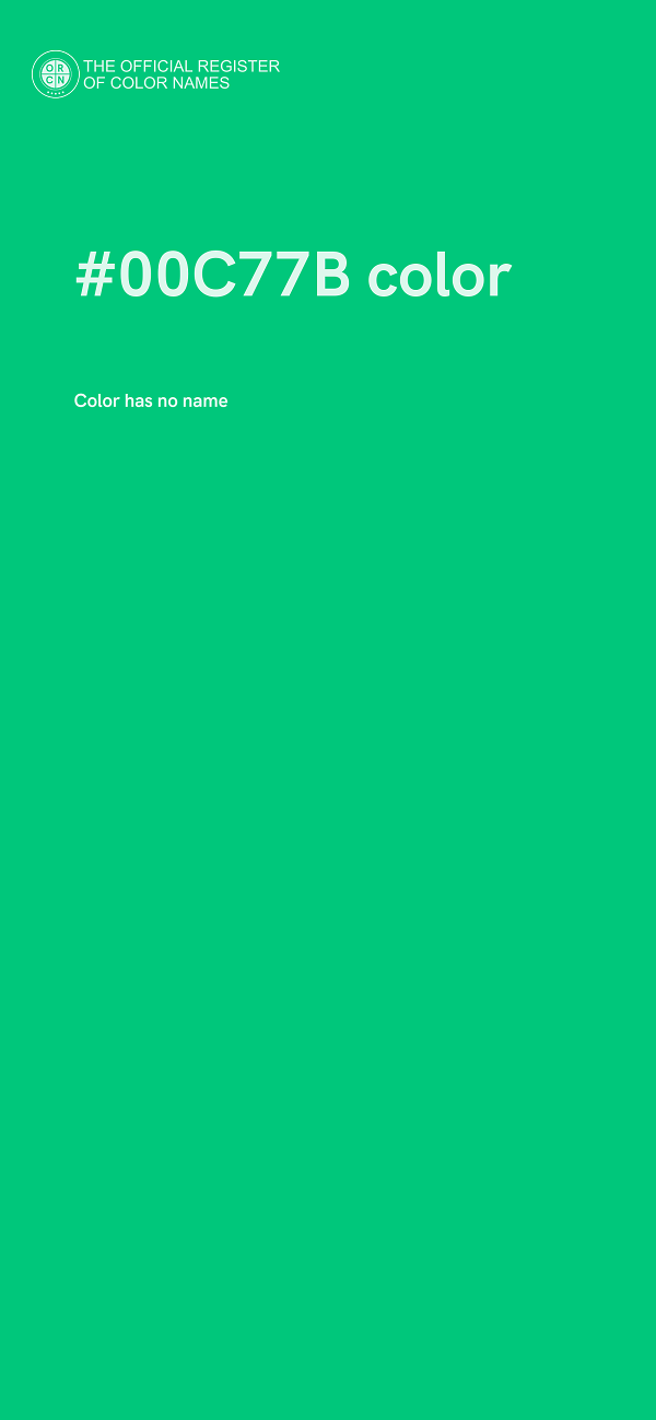 #00C77B color image