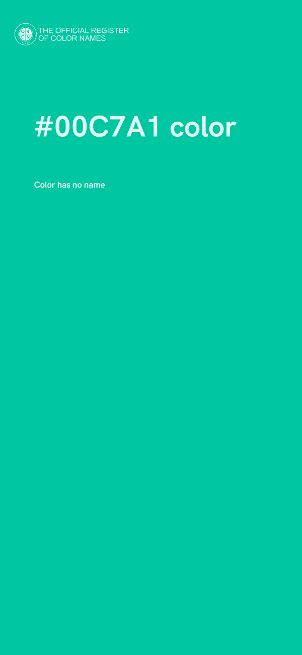 #00C7A1 color image