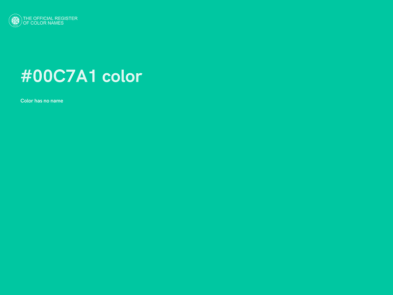 #00C7A1 color image