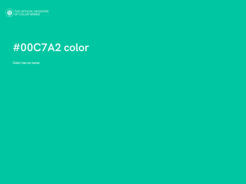 #00C7A2 color image