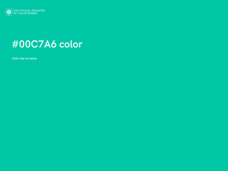 #00C7A6 color image