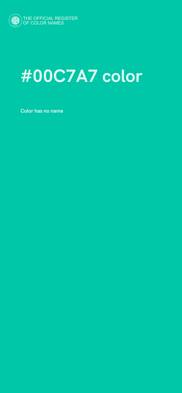 #00C7A7 color image