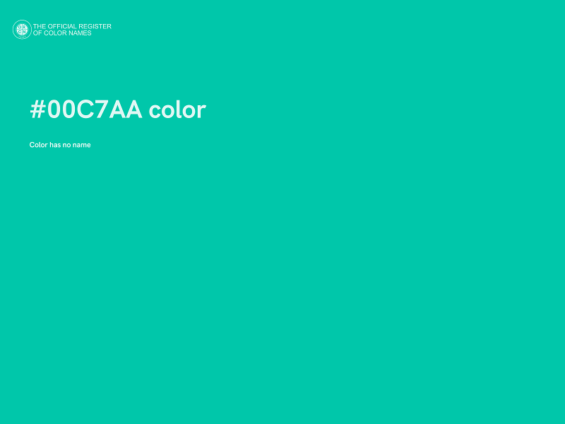 #00C7AA color image