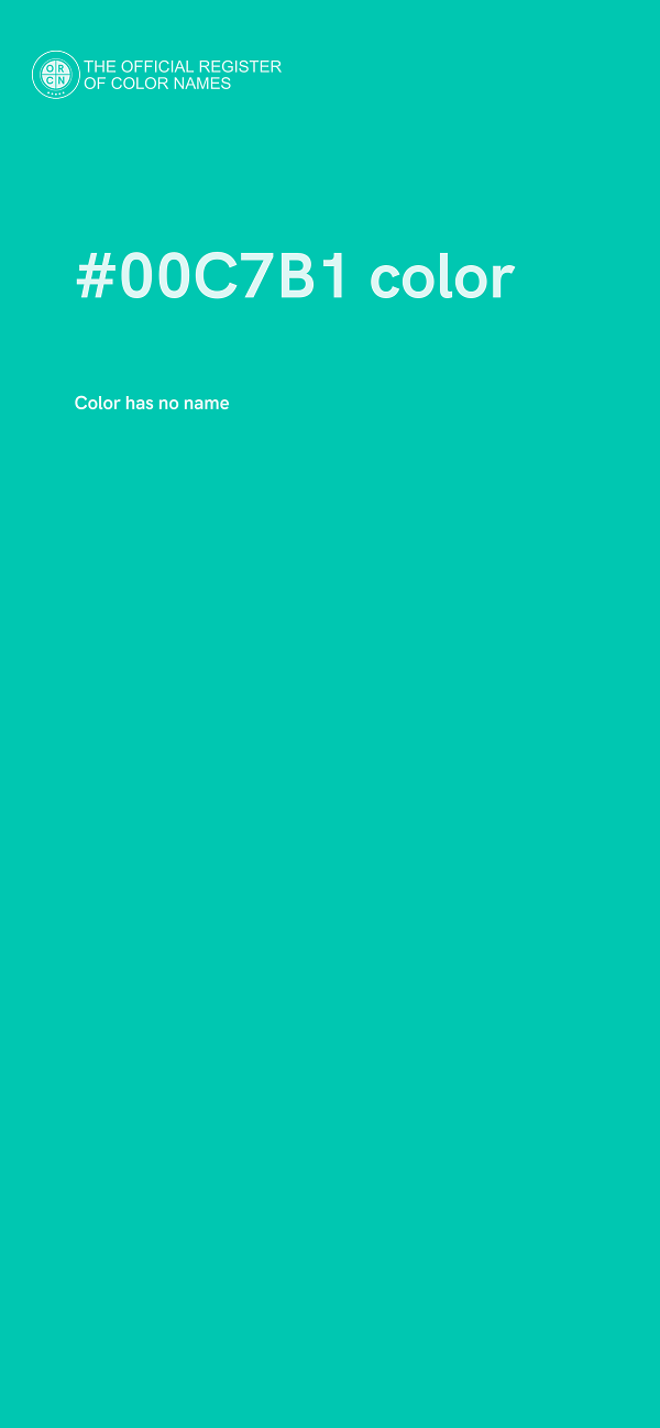 #00C7B1 color image