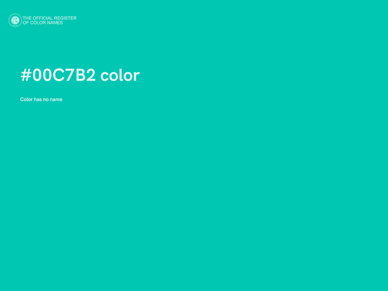 #00C7B2 color image