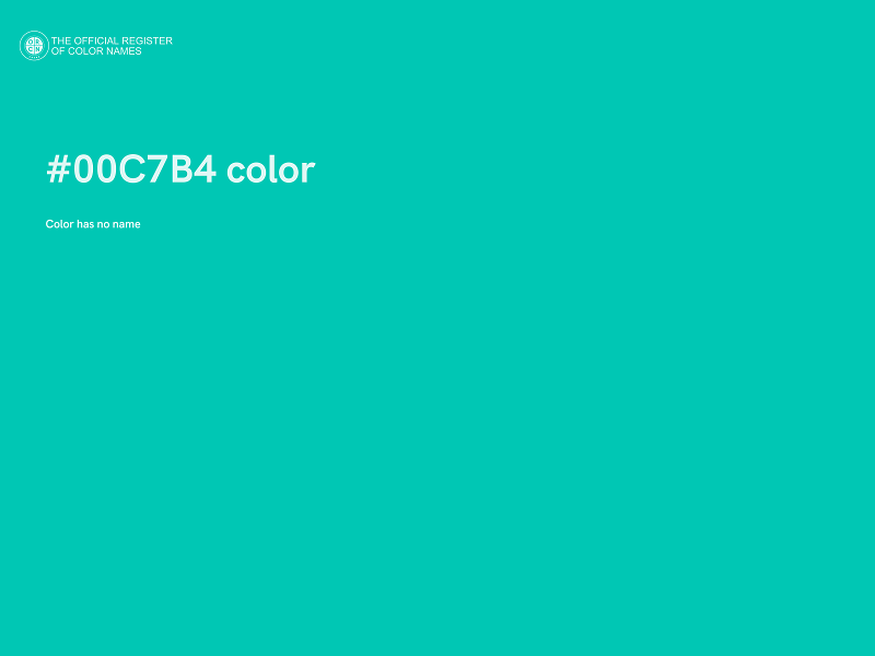 #00C7B4 color image