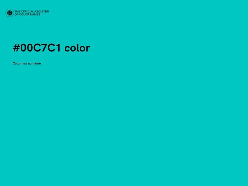 #00C7C1 color image