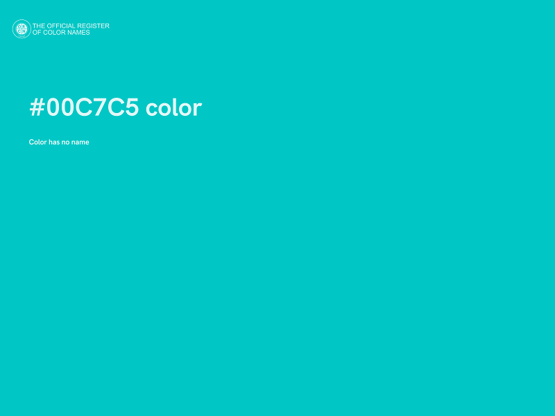 #00C7C5 color image
