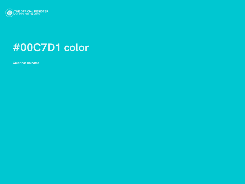 #00C7D1 color image